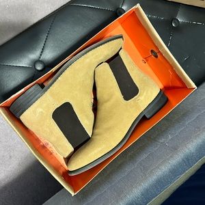 Men’s Asos Chelsea Boots Beige/tan Size 10